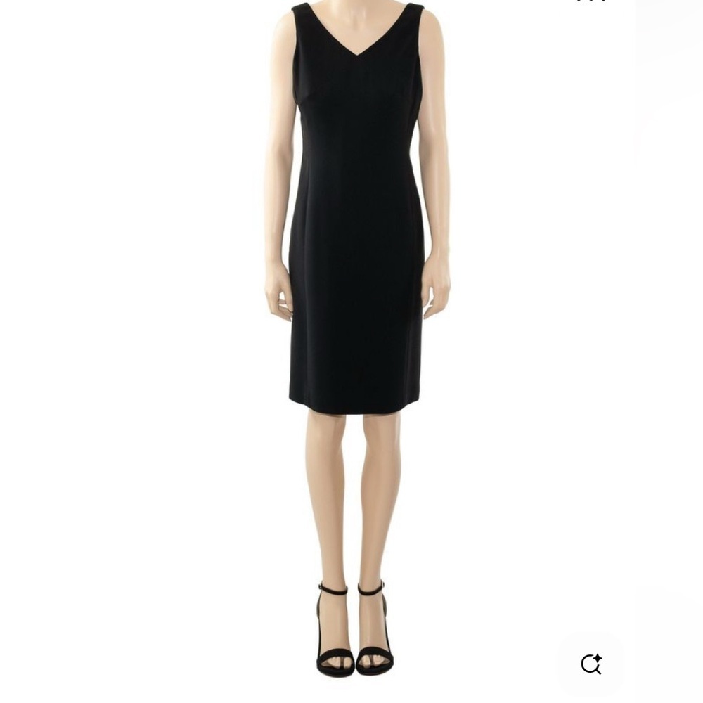 Jones New York Collection Platinum Sheath Dress Size 8P Black Classic Vintage - Picture 8 of 9